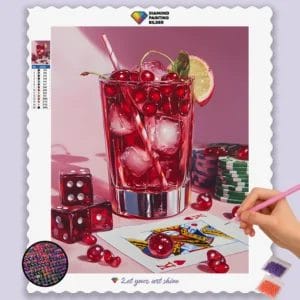 Sommer-Mocktails und Spielkarten