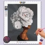 White Flowers and Woman