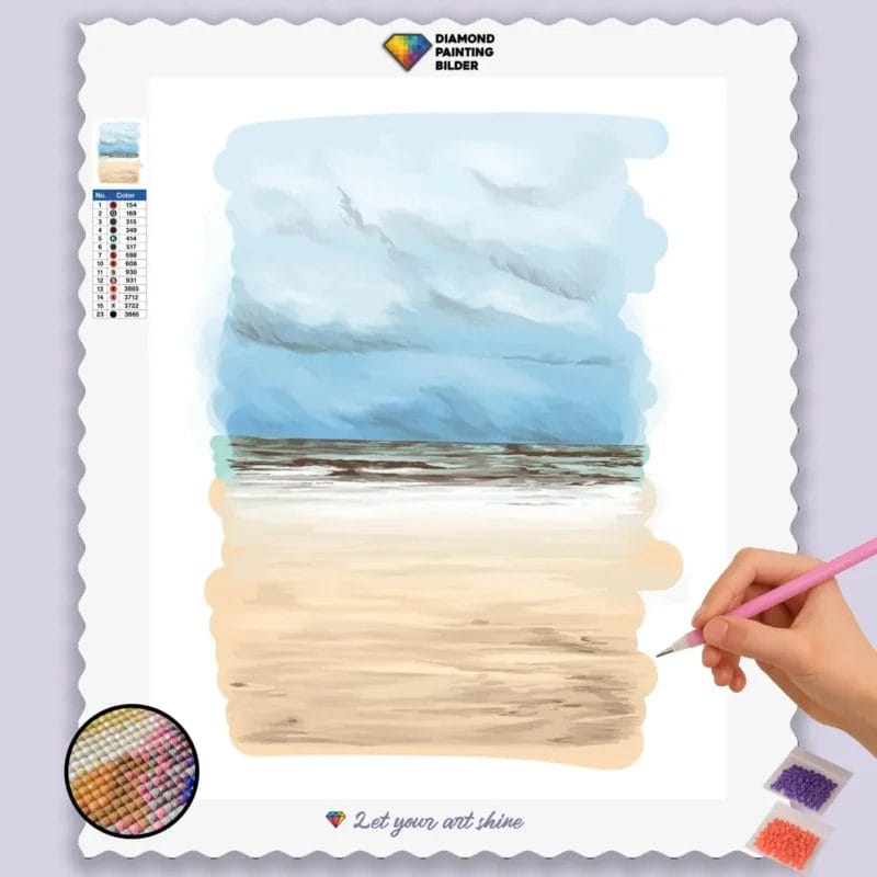 Strandparadies: Blauer Himmel und Sand