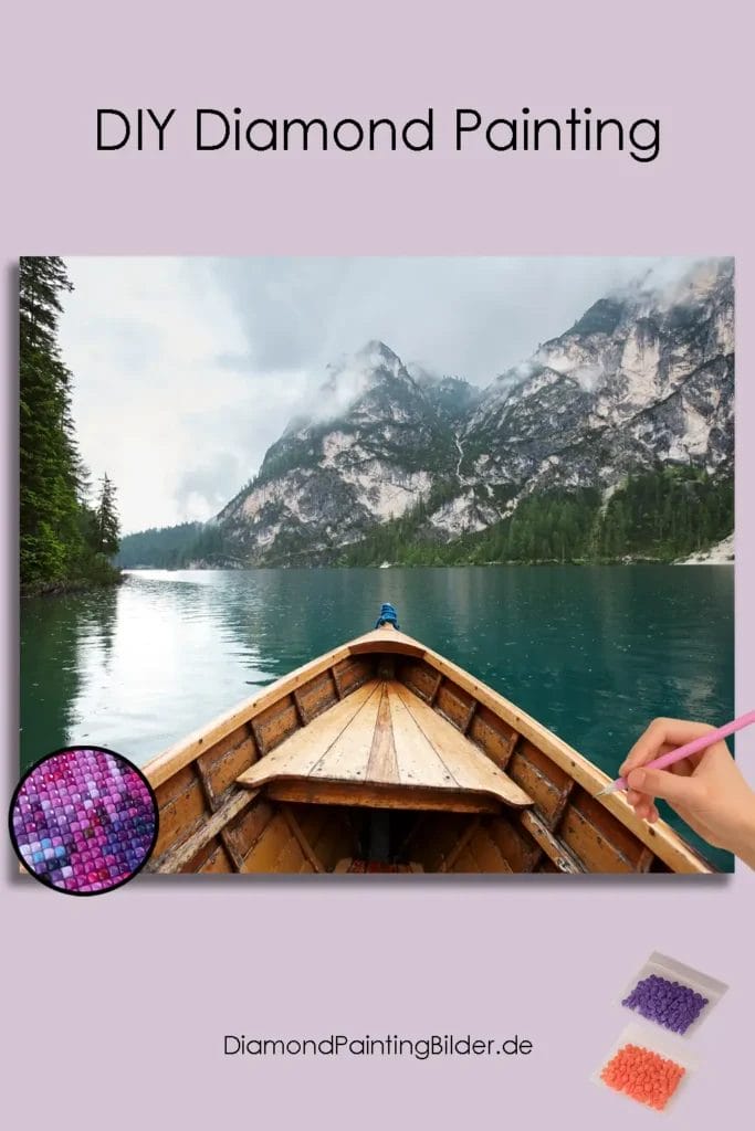 Berge, Boot und See