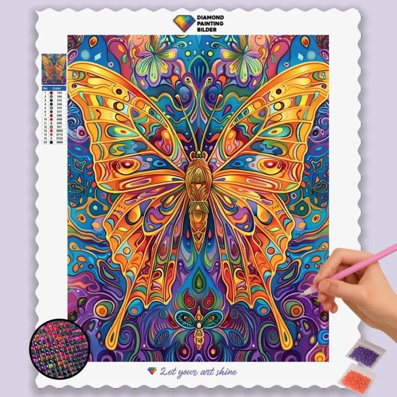 psychedelic butterfly