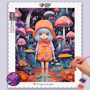 Girl in psychedelic World