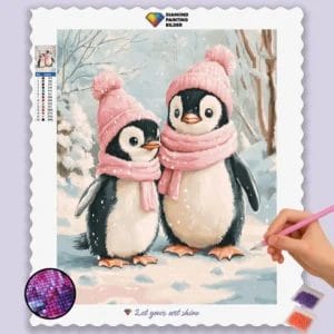 Romantic Penguin Couple