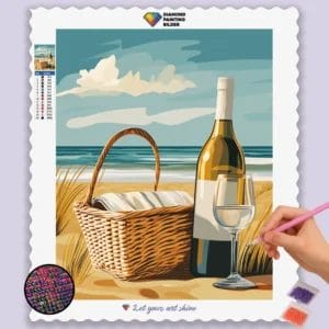 Wine Bottel At beach