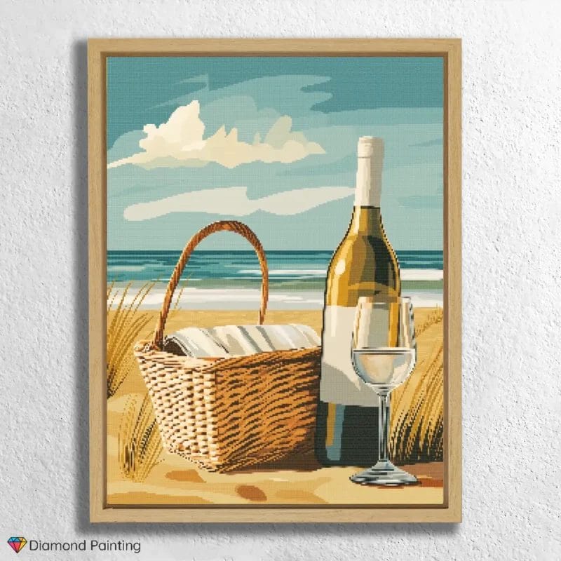 Wein am Strand