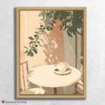 Kaffee am Tisch