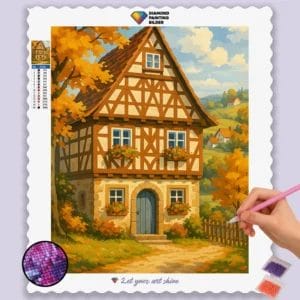 Autumn_Village_with_Half-Timbered_House
