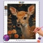Deer and Flowers