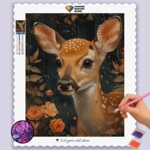 Deer and Flowers