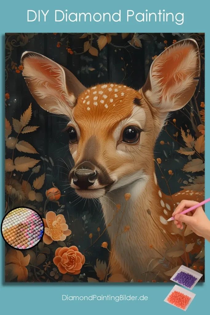 Deer and Flowers