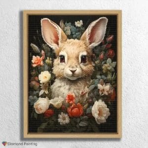 Baby-Häschen & Blumen