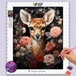 Flowers and Deer