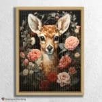 Flowers and Deer