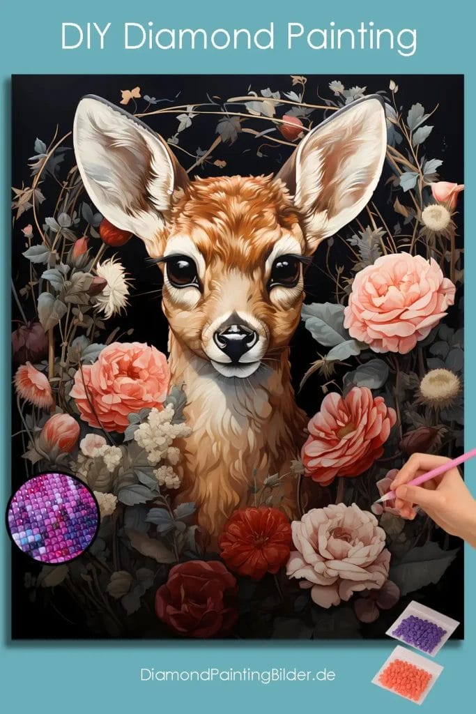 Flowers and Deer