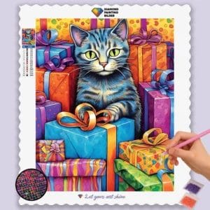 Colorful Cat Birthday
