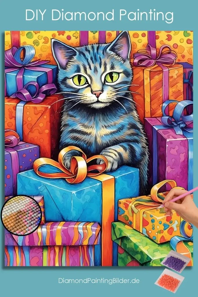 Colorful Cat Birthday
