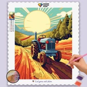 Tractor in a farm