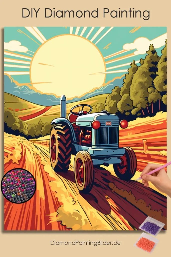 Tractor in a farm