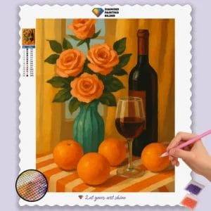 Coral_Roses_and_Wine_Still_Life