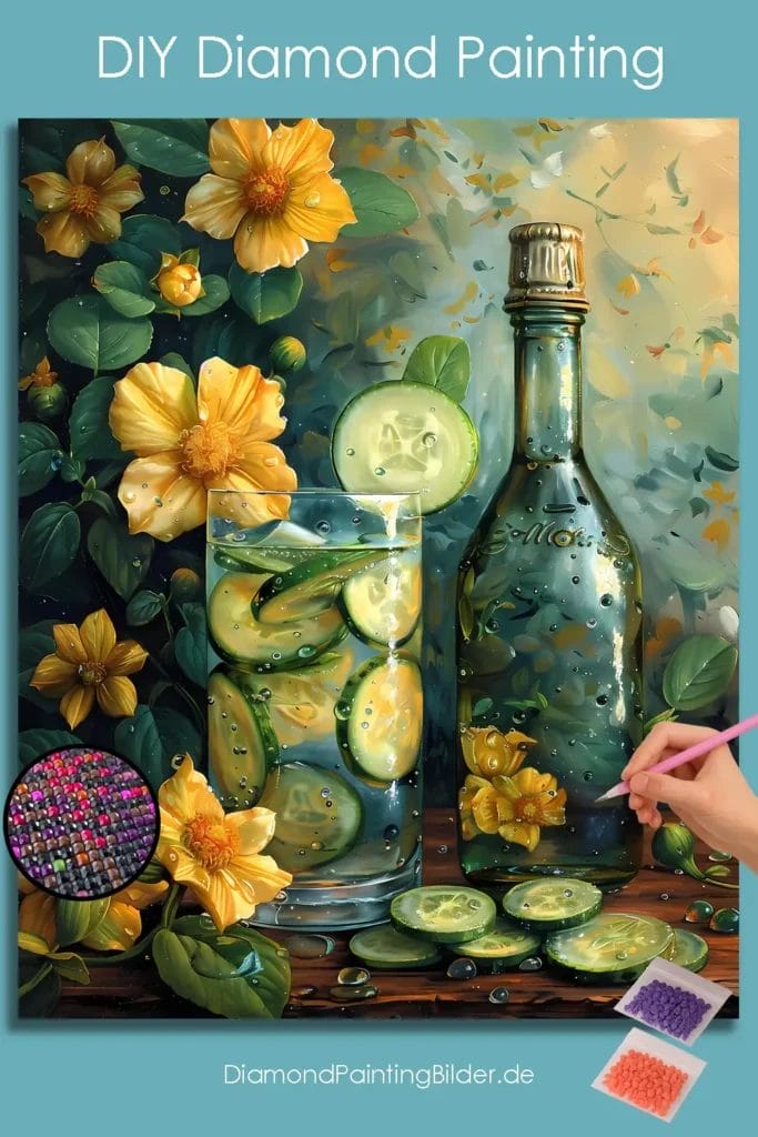 Cucumber and Flowers