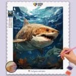 Cute Shark in Sea