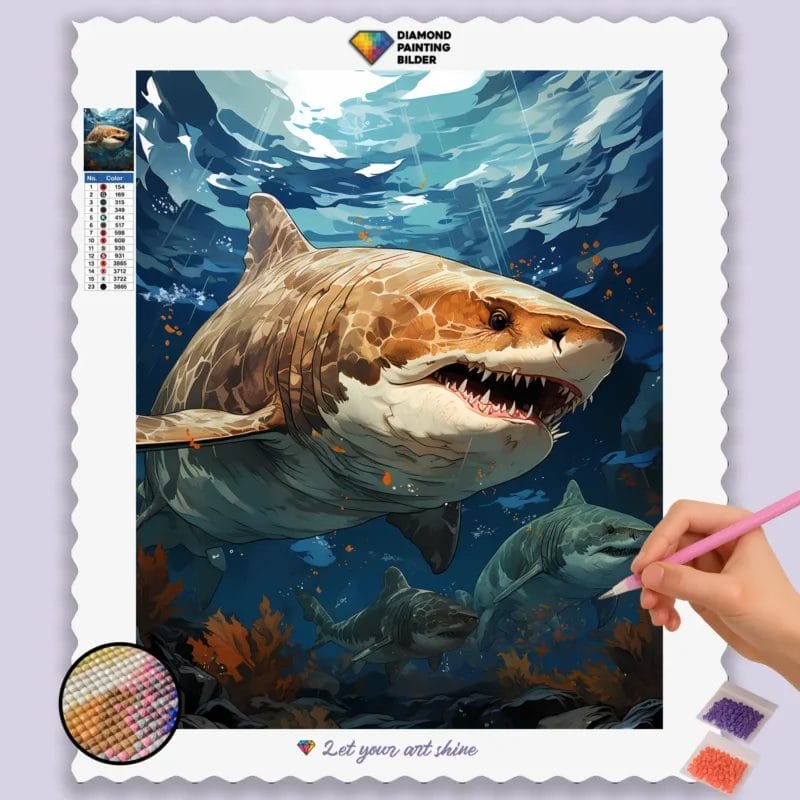 Cute Shark in Sea
