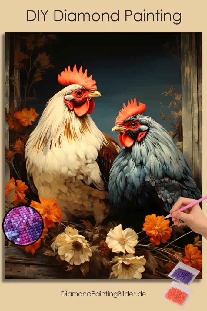 Cute Cock and Hen
