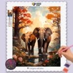 Two Cute Elephants
