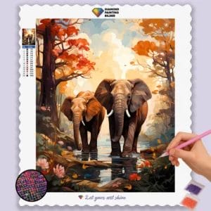 Two Cute Elephants