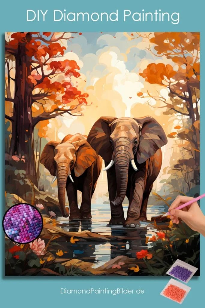 Two Cute Elephants
