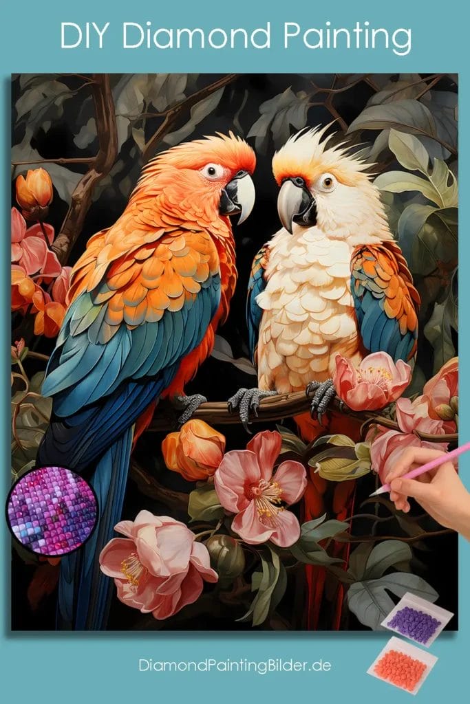 Cute Parrot Couple