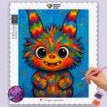 Fantastical_Creature_with_Bright_Horns_ Labubu doll