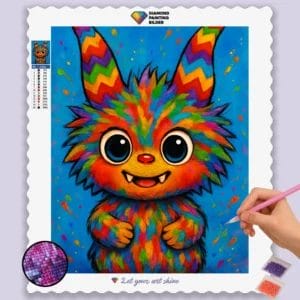 Fantastical_Creature_with_Bright_Horns_ Labubu doll