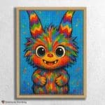 Fantastical_Creature_with_Bright_Horns_ Labubu doll