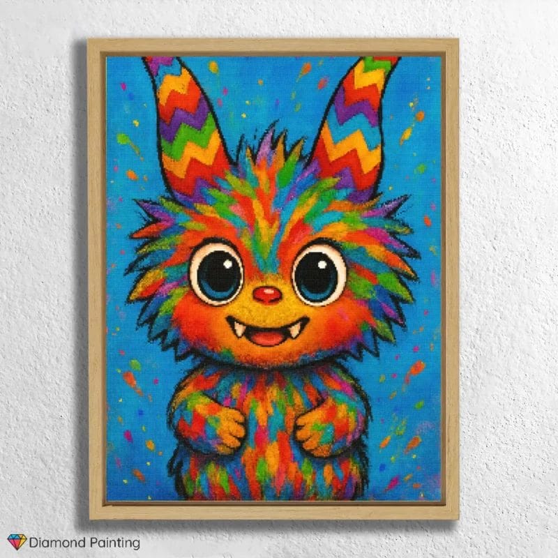 Fantastical_Creature_with_Bright_Horns_ Labubu doll