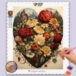 Heart with Flowers