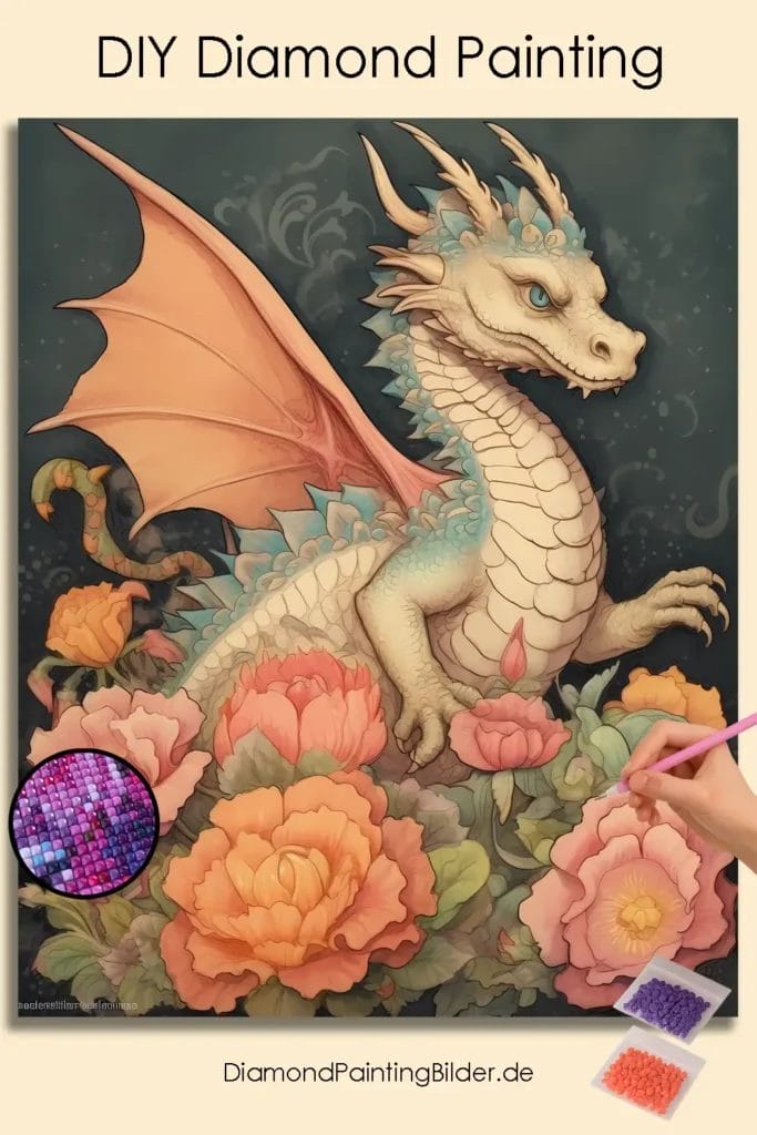 Cute Floral Dragon