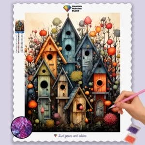 Colorful Houses in Spring