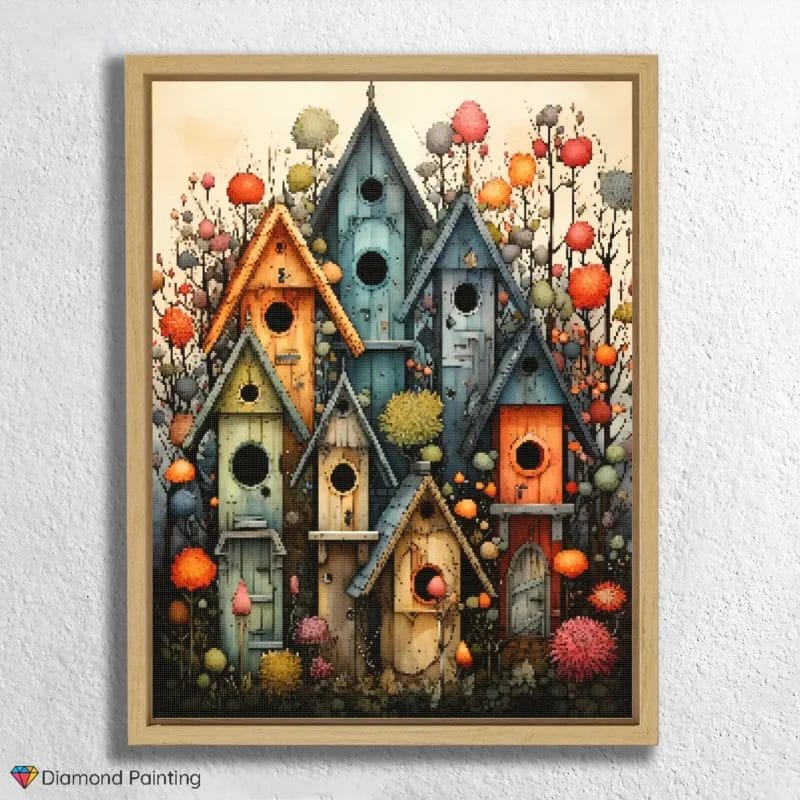 Colorful Houses in Spring