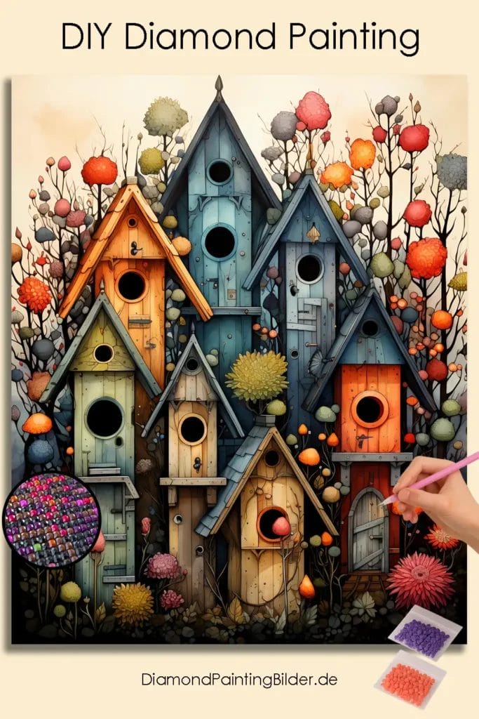 Colorful Houses in Spring