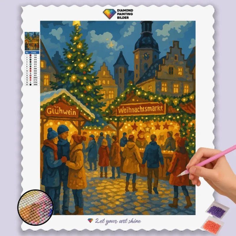 German_Weihnachtsmarkt_at_Dusk
