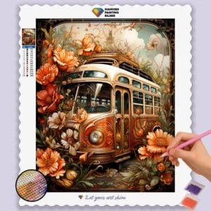 Vintage Bus Graffiti Spring