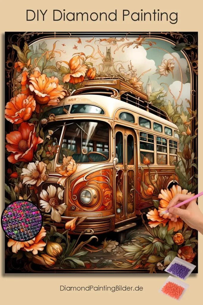 Vintage Bus Graffiti Spring