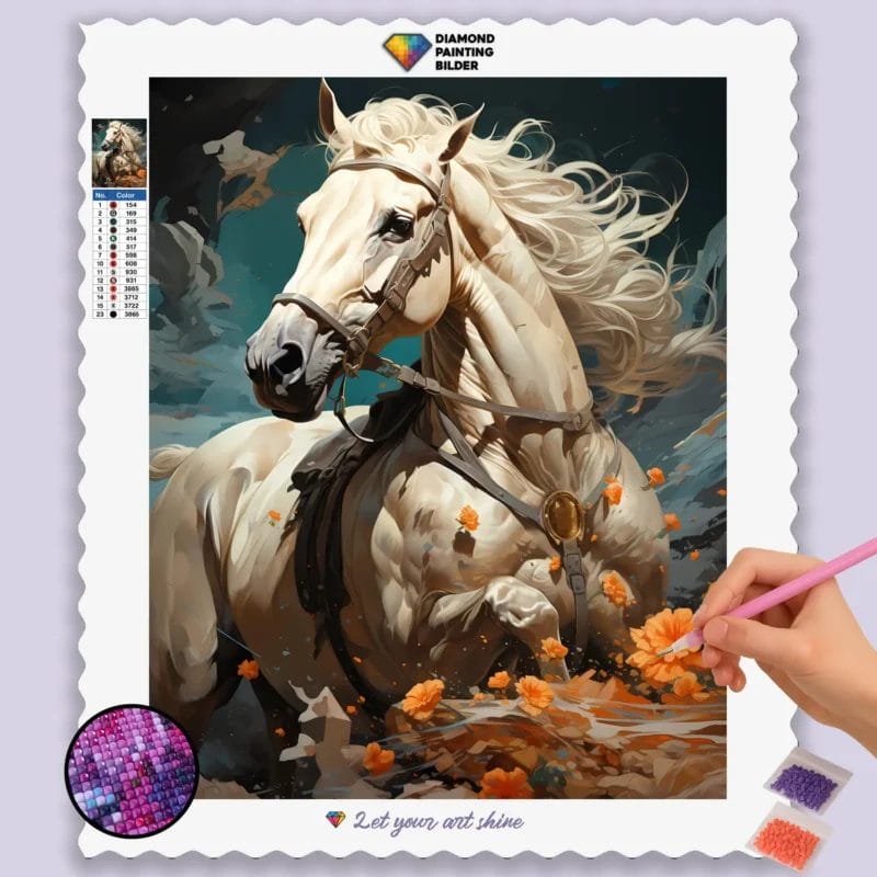 Lucky White Horse