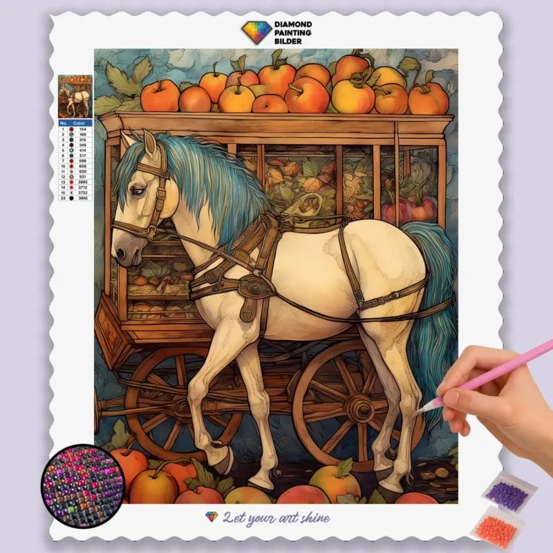 Horses Diamond Painting Paint by Numbers 351965 base diamond painting paintingscart DIY diamond Painting Bilder