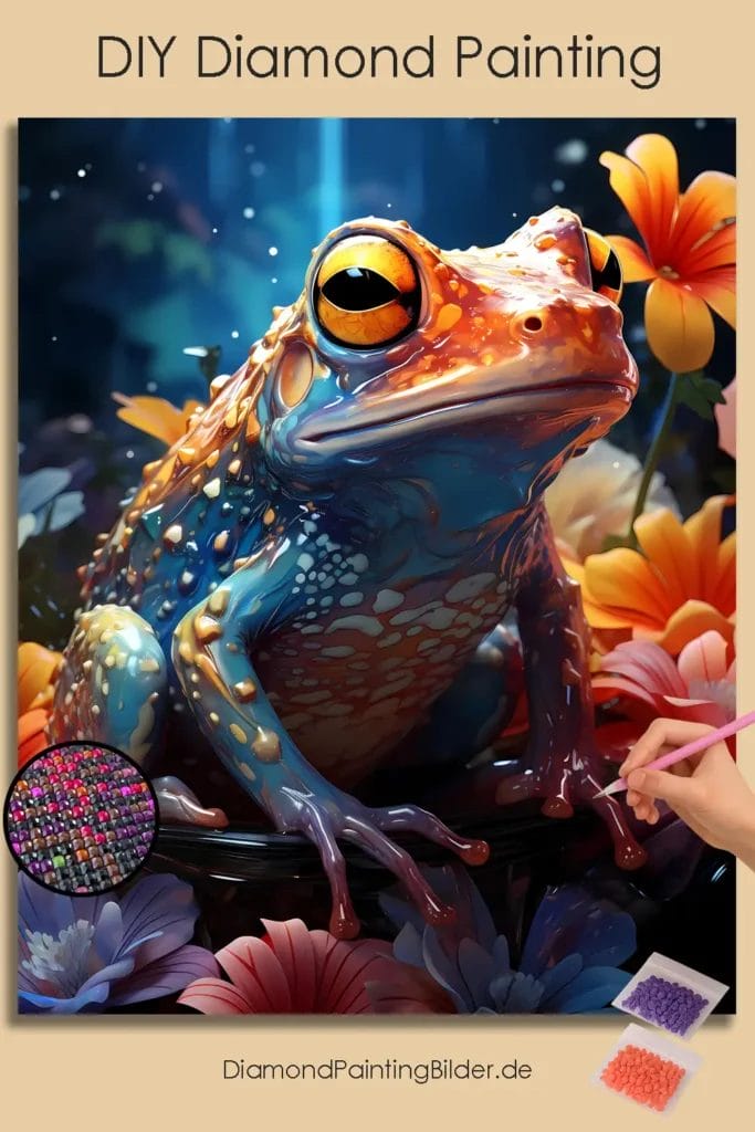 Colorful Frog Show thinking Here's the SEO-optimized content for "Colorful Frog": Produktname Bunter Frosch English Translation: Colorful Frog Produktbeschreibung Tauchen Sie ein in die lebendige Welt der Natur mit unserem fröhlichen Diamond Painting "Bunter Frosch"! Dieses bezaubernde Motiv fängt die schillernde Schönheit eines