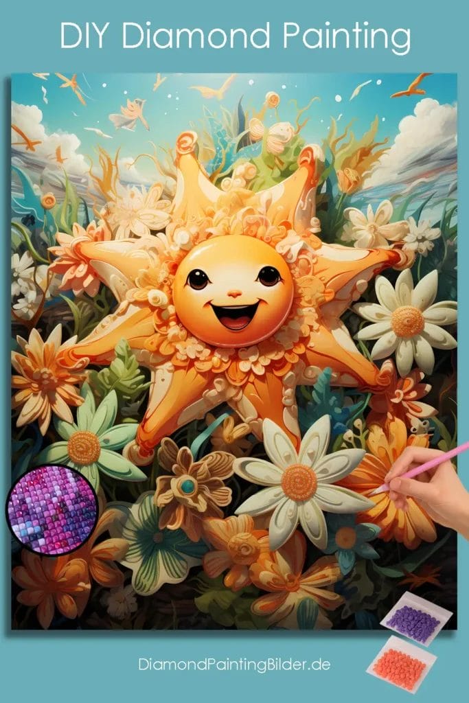 Happy Starfish in the Sea