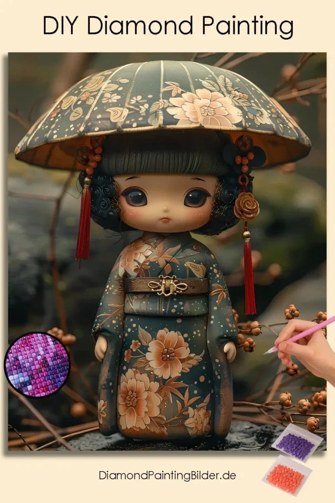 Cute Girl with Umbrella