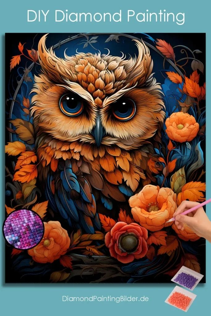 Kawaii Owl in Fall