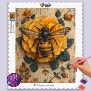 Bee on Yellow Flower